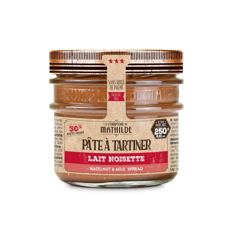 Pâte à tartiner Lait Noisette 250G