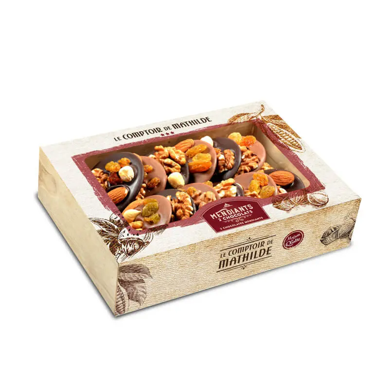 Coffret Mendiants 2 Chocolats 200G