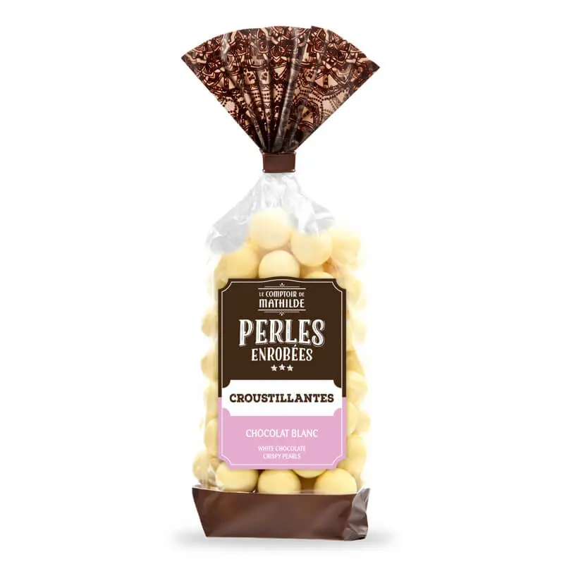 Perles Croustillantes Chocolat Blanc Sachet 170G