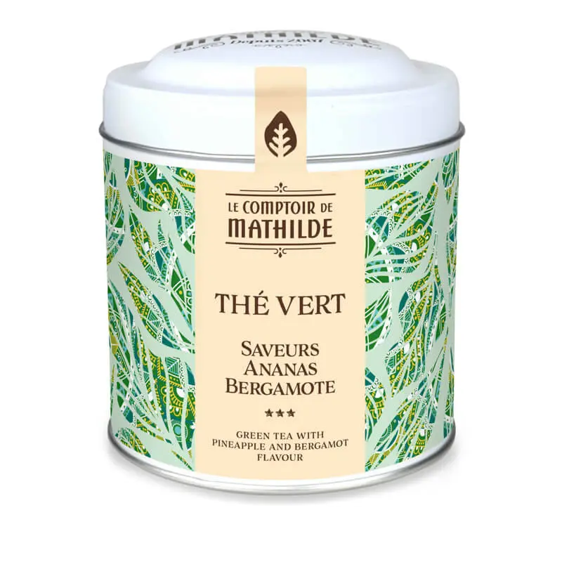 Thé Vert Saveurs Ananas Bergamote 100G