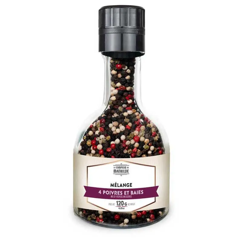 Moulin Empilable Melange 4 Poivres & Baies 120G