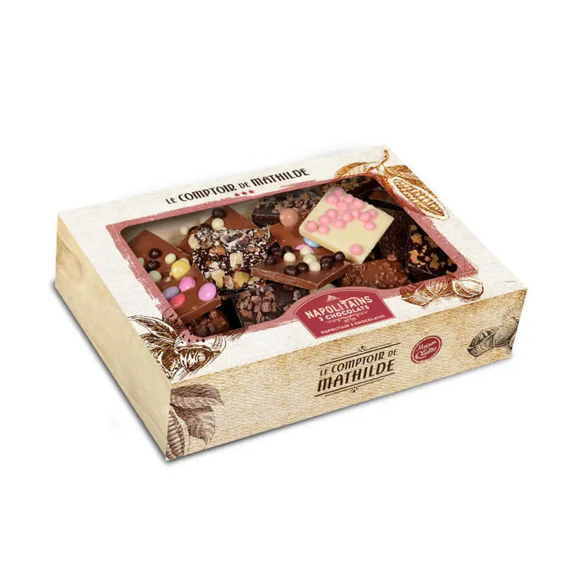 Coffret Napolitains 3 Chocolats 300G