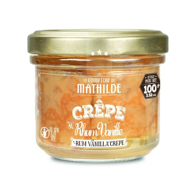 Crepes Rhum Vanille 100G - 4,8% Vol.