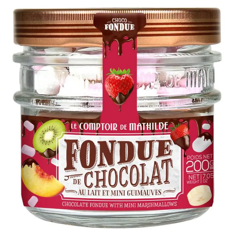 Fondue De Chocolat Au Lait Et Mini Guimauves 200G