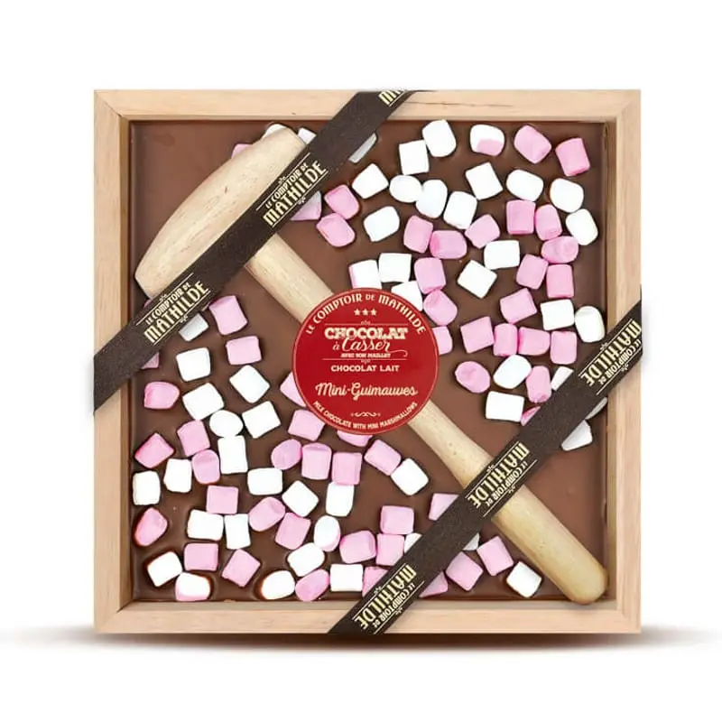 Chocolat A Casser Lait Mini-Guimauves 350G