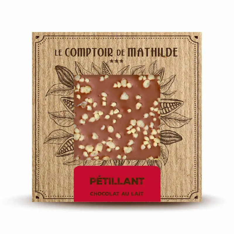 Tablette Chocolat Lait Petillant 80G