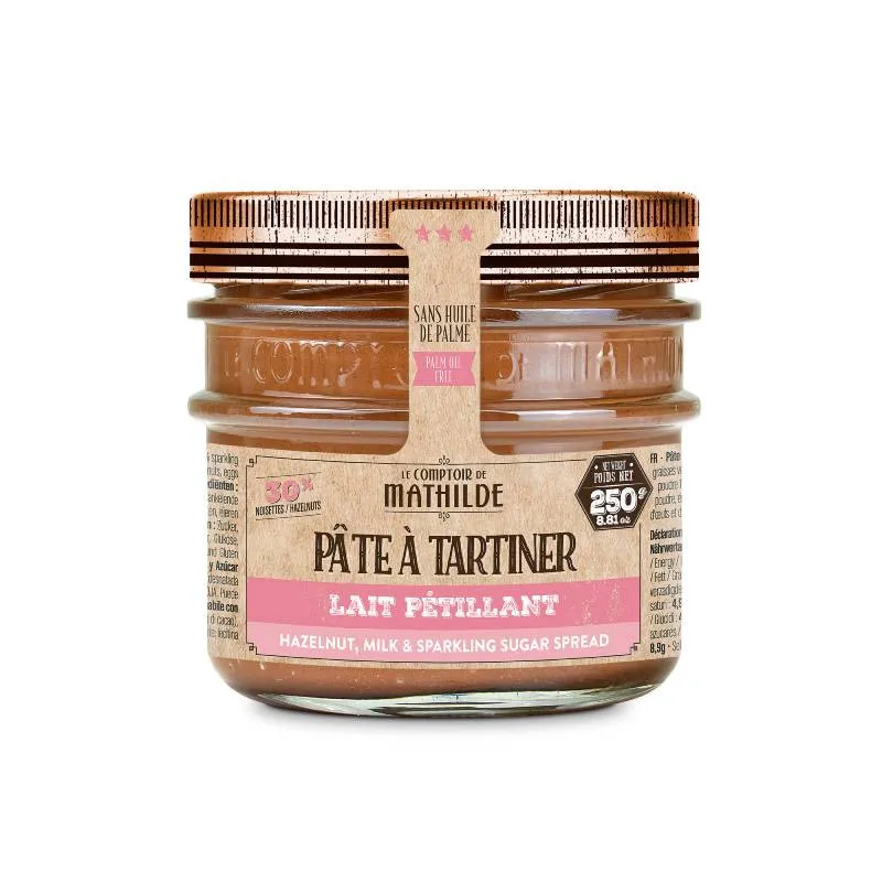 Pâte A Tartiner Lait Noisette Pétillant 250G