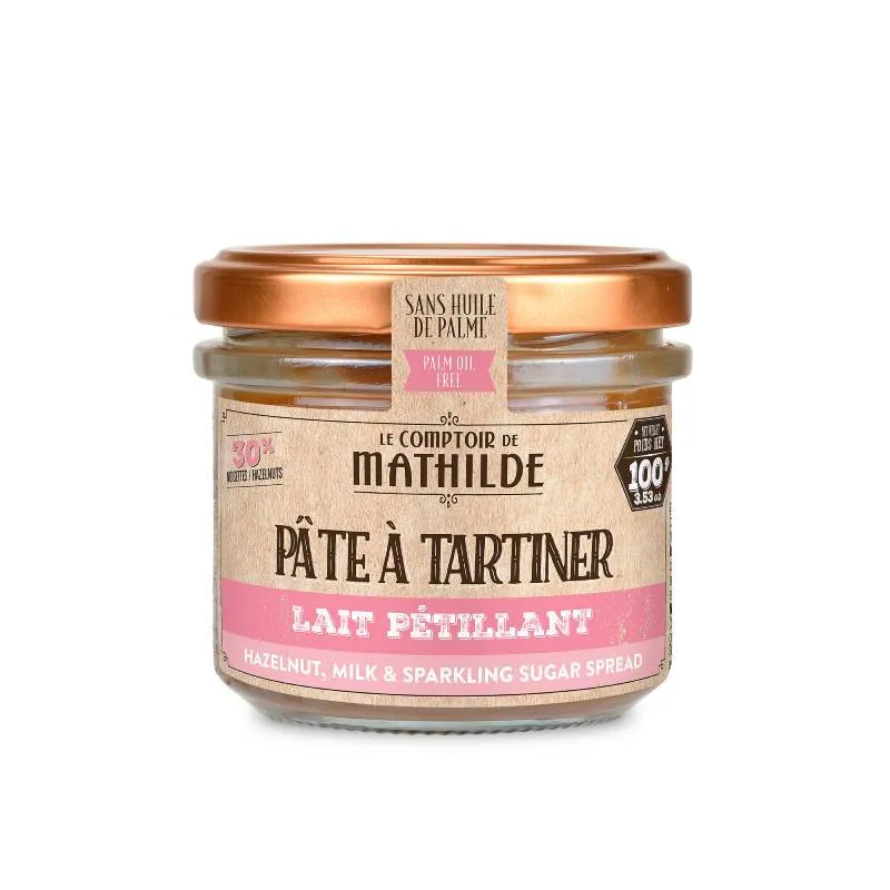 Pâte à tartiner Lait Noisette Petillant 100G