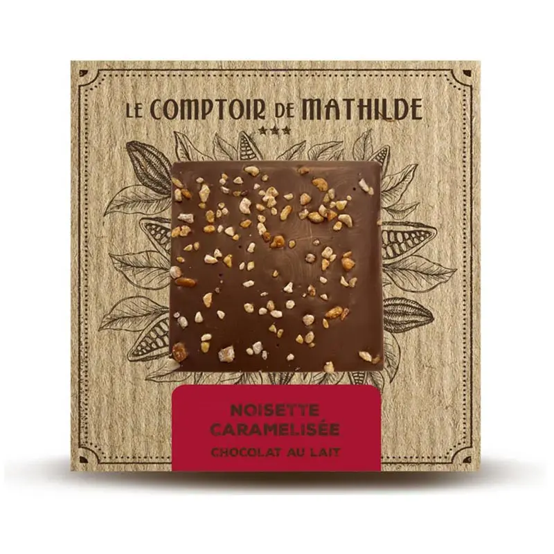 Tablette Chocolat Lait Noisettes Caramelisées 80G