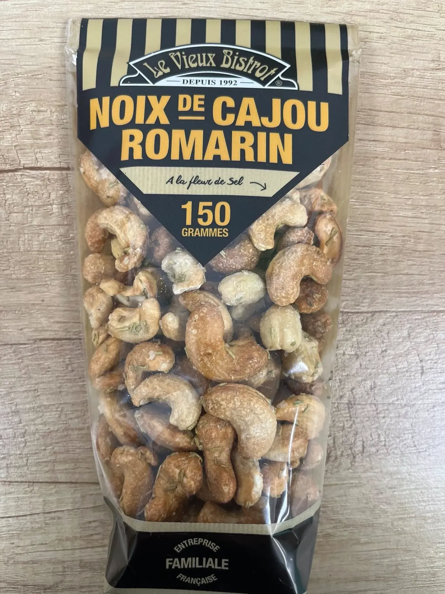 Noix de cajou fleur de sel & romarin - 150g