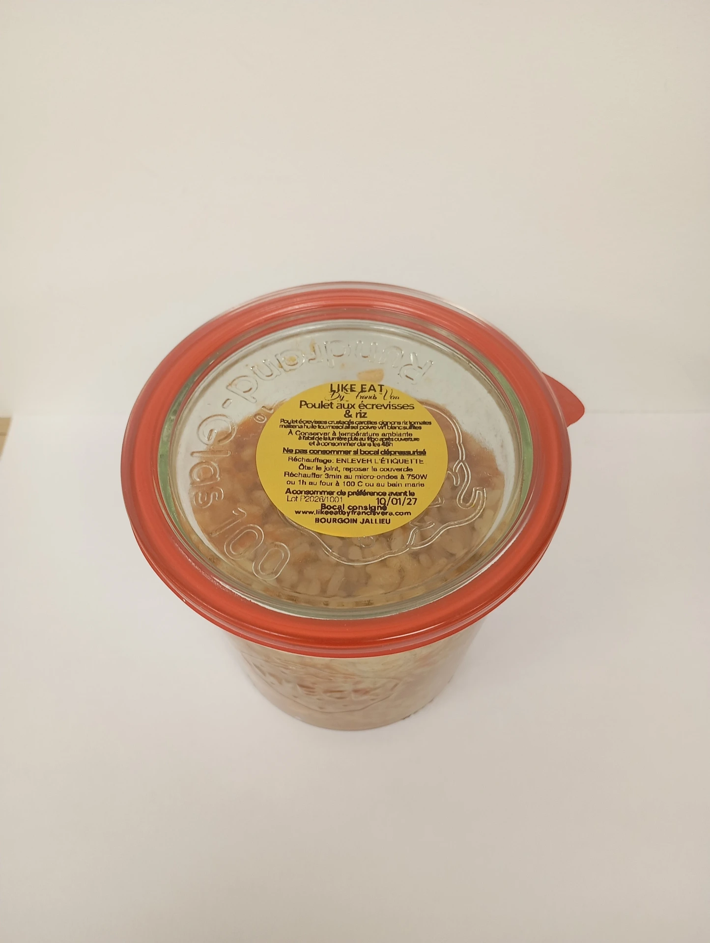 Bocal poulet aux écrevisses